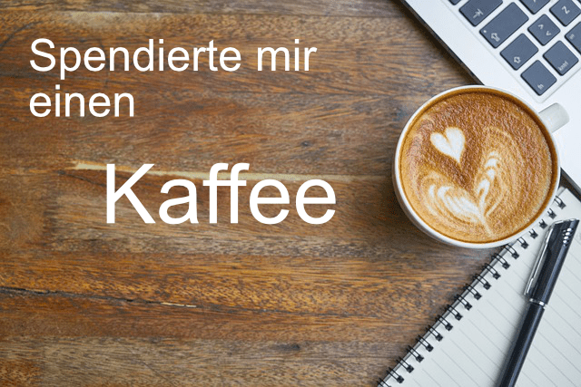 Spendiere einen Kaffee AFU-Base.de
